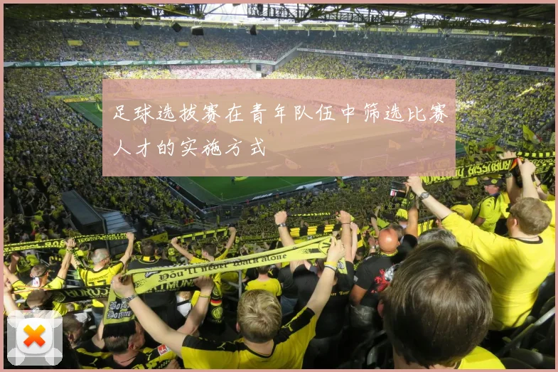 足球选拔赛在青年队伍中筛选比赛人才的实施方式